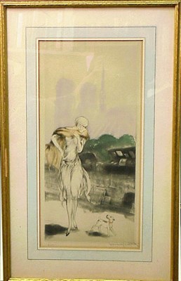Lot 99 - Louis Icart ON THE QUAY; PLACE VENDOME...