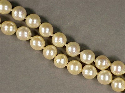 Lot 138 - Double Strand Baroque Cultured Pearl Necklace...