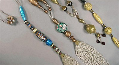 Lot 182 - Group of Four Bead Sautoirs 1920s One with...