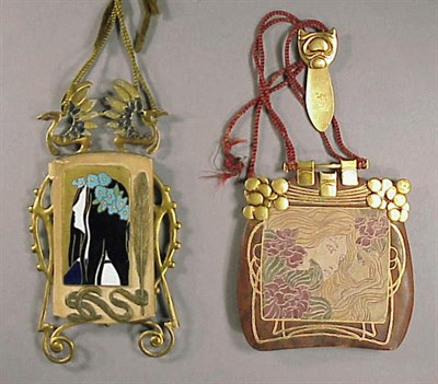 Lot 34 - Two Art Nouveau Dance Card Cases Austria, 1901...