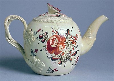 Lot 504 - English Creamware Teapot