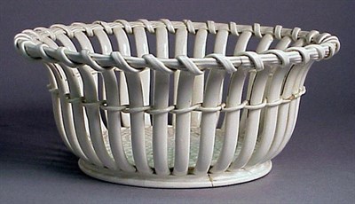 Lot 505 - Two English Creamware Baskets