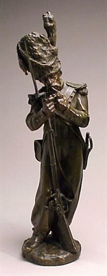Lot 741 - Bronze Sculpture of a Soldier The standing...