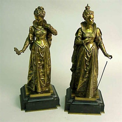 Lot 650 - Pair of Napoleon III Gilt-Bronze Sculptures...