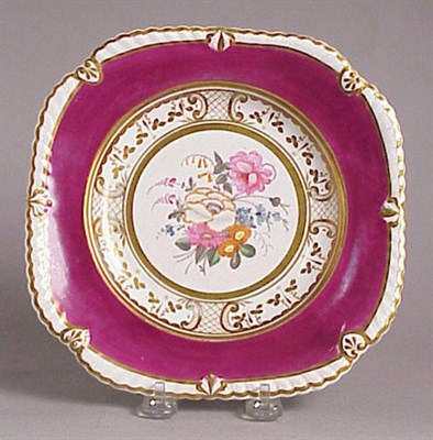 Lot 513 - English Porcelain Dessert Set Approximately...