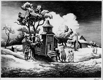 Lot 24 - Thomas Hart Benton SUNDAY MORNING (FATH 26)...