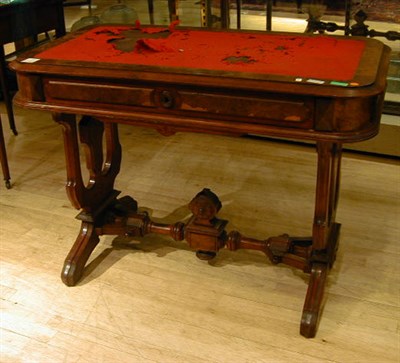 Lot 767 - Eastlake Walnut and Burl-Wood Writing Table...