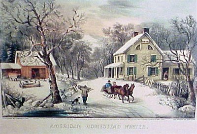 Lot 68 - Currier & Ives, Publishers AMERICAN HOMESTEAD...