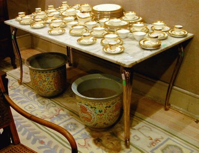 Lot 207 - Louis XV Style Marble Top Table