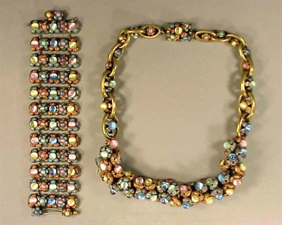 Lot 37A - Czechoslovakian Jewelry Suite Comprising a...