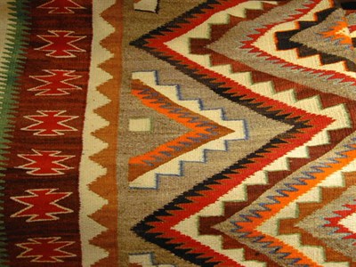 Lot 145 - Navajo Rug Tec Nos Pas, 1920-30 With...