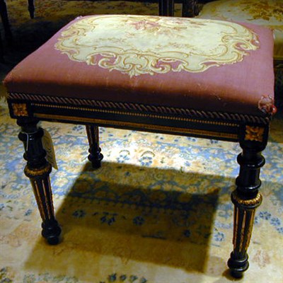 Lot 445 - Napoleon III Gilt-Bronze Mounted Ebonized...