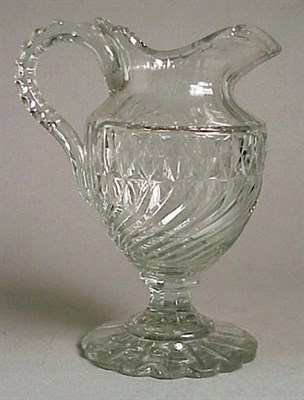 Lot 483 - Pair of Georgian Style Cut Glass Pitchers