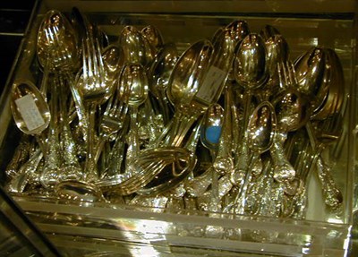 Lot 426 - George IV Silver Flatware Service William...
