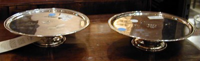 Lot 438 - Pair of George III Style Silver Plated Tazzas...