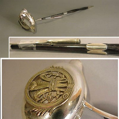 Lot 383 - George III Silver Toddy Ladle 18th Century Of...
