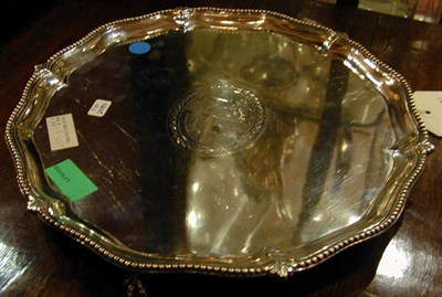 Lot 422 - George III Silver Salver Hester Bateman,...