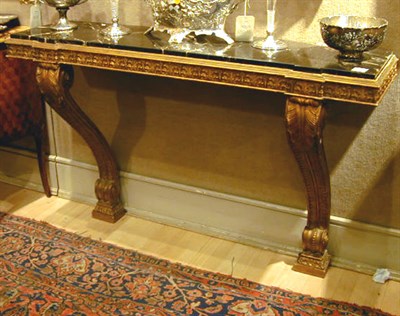 Lot 255 - Rococo Style Gilt Carved Wood Console