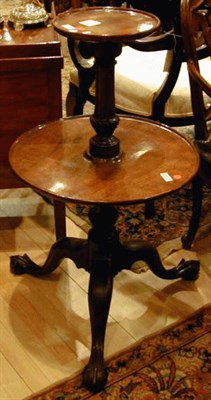 Lot 444 - Georgian Style Mahogany Two-Tier Dumbwaiter