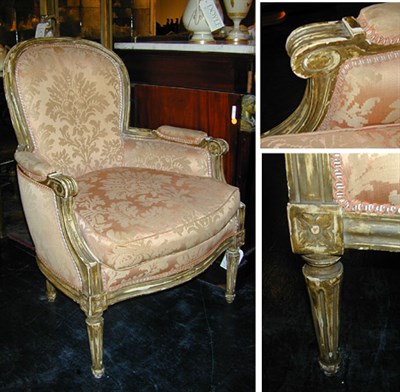 Lot 479 - Pair of Louis XVI Style Gilt Carved Wood...