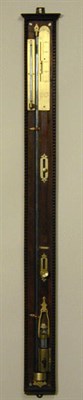 Lot 326 - Mahogany Stick Barometer Mid 19th century Of...