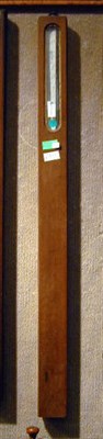 Lot 330 - Mahogany Stick Barometer Mid 19th century...