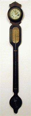 Lot 322 - Mahogany Stick Barometer G. V. Mooney/A.S....