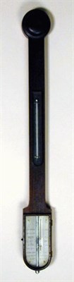 Lot 323 - Oak Stick Barometer Benjamin Pike & Sons, 166...