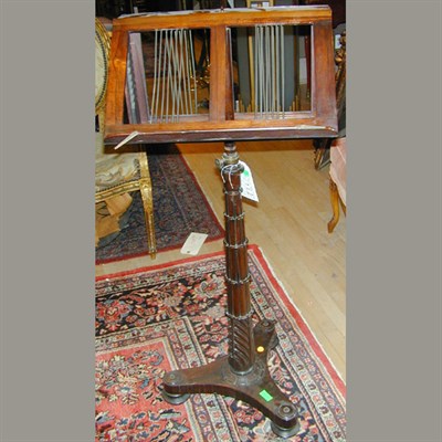 Lot 605 - Regency Style Mahogany Music Stand Of typical...