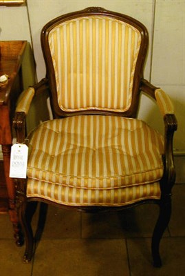 Lot 146 - Pair of Louis XV Style Upholstered Fruitwood...