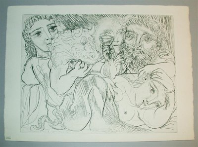 Lot 325 - Pablo Picasso MINOTAURE, BUVEUR ET FEMMES (B....