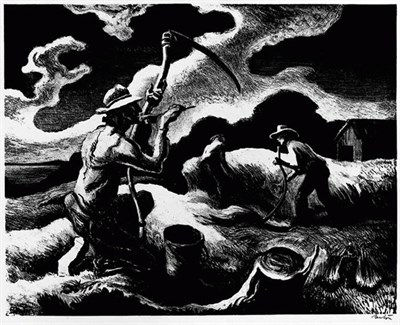 Lot 25 - Thomas Hart Benton ISLAND HAY (F. 68)...