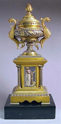 Lot 272 - Napoleon III Silvered and Gilt-Bronze Urn