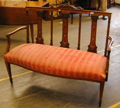 Lot 311 - Edwardian Mahogany Settee