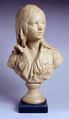Lot 157 - Pottery Bust of a Girl