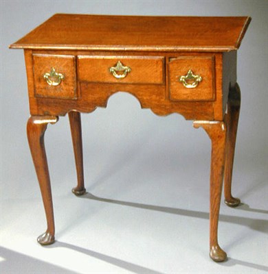 Lot 311 - Provincial George II Oak Lowboy 18th Century...