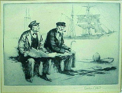 Lot 89 - Gordon Hope Grant THE FIRST MATE; OLD SALTS...