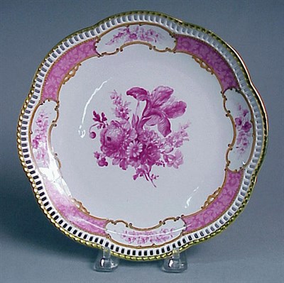 Lot 337 - Set of Eleven Bavarian Reticulated Porcelain...