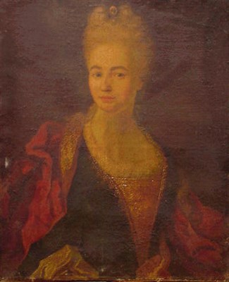 Lot 224 - Circle of de Largilliere PORTRAIT OF A WOMAN...