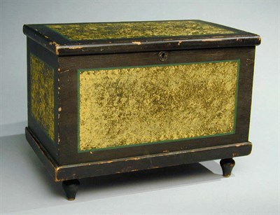 Lot 294 - Painted Pine Miniature Blanket Chest Probably...