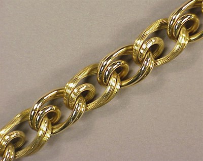 Lot 400 - Gold Bracelet 18 kt. yellow gold, composed of...