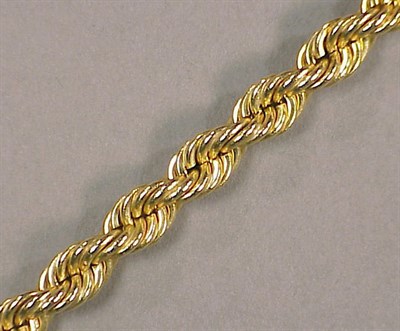 Lot 198A - Gold Rope Chain Necklace 14 kt. yellow gold,...