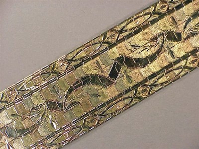 Lot 418 - Gold Three Tone Bracelet 14 kt. pink, yellow...