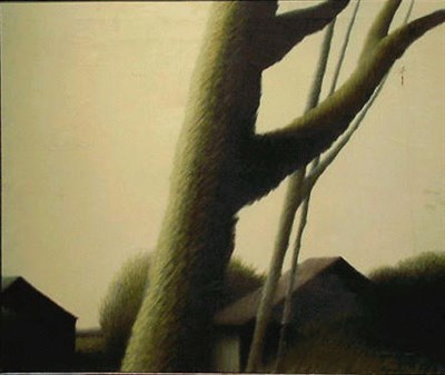 Lot 25 - Robert Kipniss American, b. 1931 RED ROOF #2,...