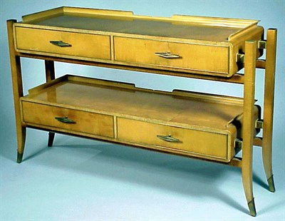 Lot 170 - Blond Wood Server Albano, New York The...