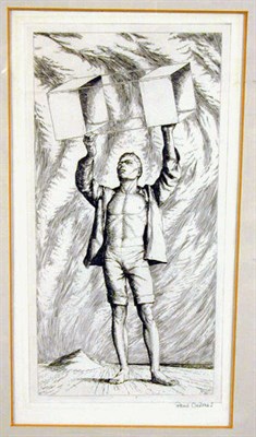 Lot 41 - Paul Cadmus YOUTH WITH KITE; [LANDSCAPE]...