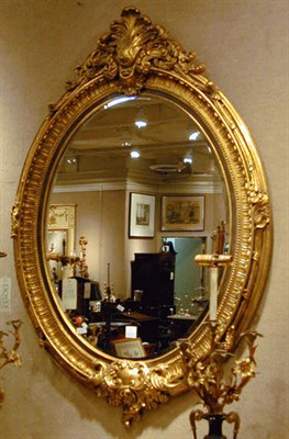 Lot 417 - Pair of Rococo Style Gilt-Composition Mirrors