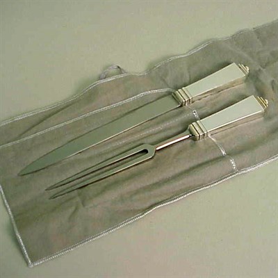 Lot 376 - Georg Jensen Sterling Silver Carving Set In...