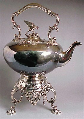 Lot 346 - Victorian Silver Plated Kettle on Stand
