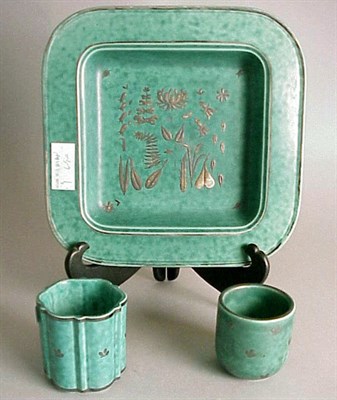 Lot 228 - Group of Gustavsberg Argentaware Comprising a...